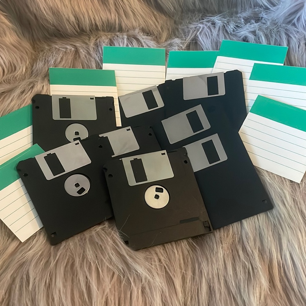 Rare floppy disk set of 8-DS, 2HD 1.44 MB Formatted capacity